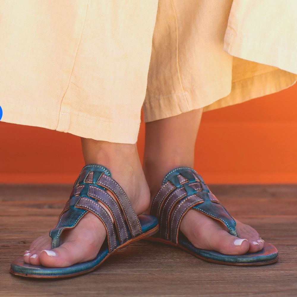 Bed Stu Yoli Sandals Ocean Blue/Alkaline Rustic 9.5